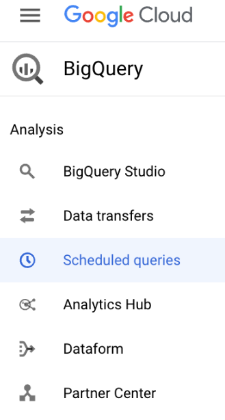 List scheduled queries.