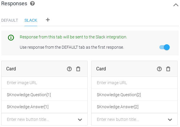 Knowledge connector integration screenshot