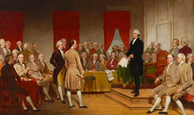 Painting of Founders meeting