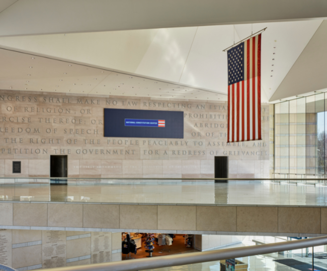 National Constitution Center entrance hall