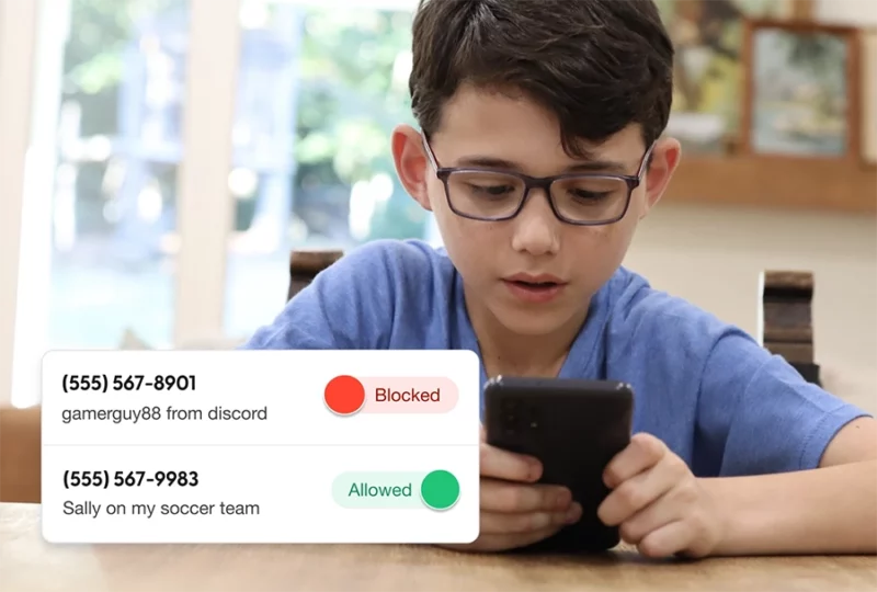 Approve contacts on your kid's phone