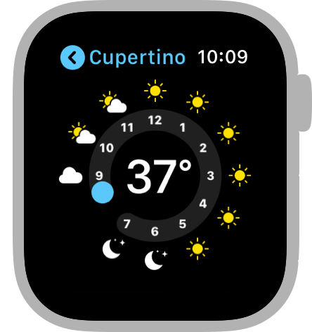 Screenshot of watchOS app screen.