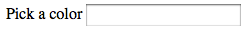 Screen shot of the color input on Firefox for Mac OSX