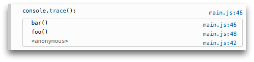 Stack trace in Firefox console