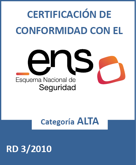 Certificado de conformidad con el ENS