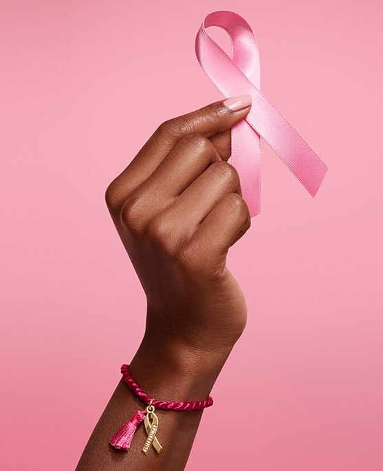 images of Estee Lauder Breast Cancer Campaign