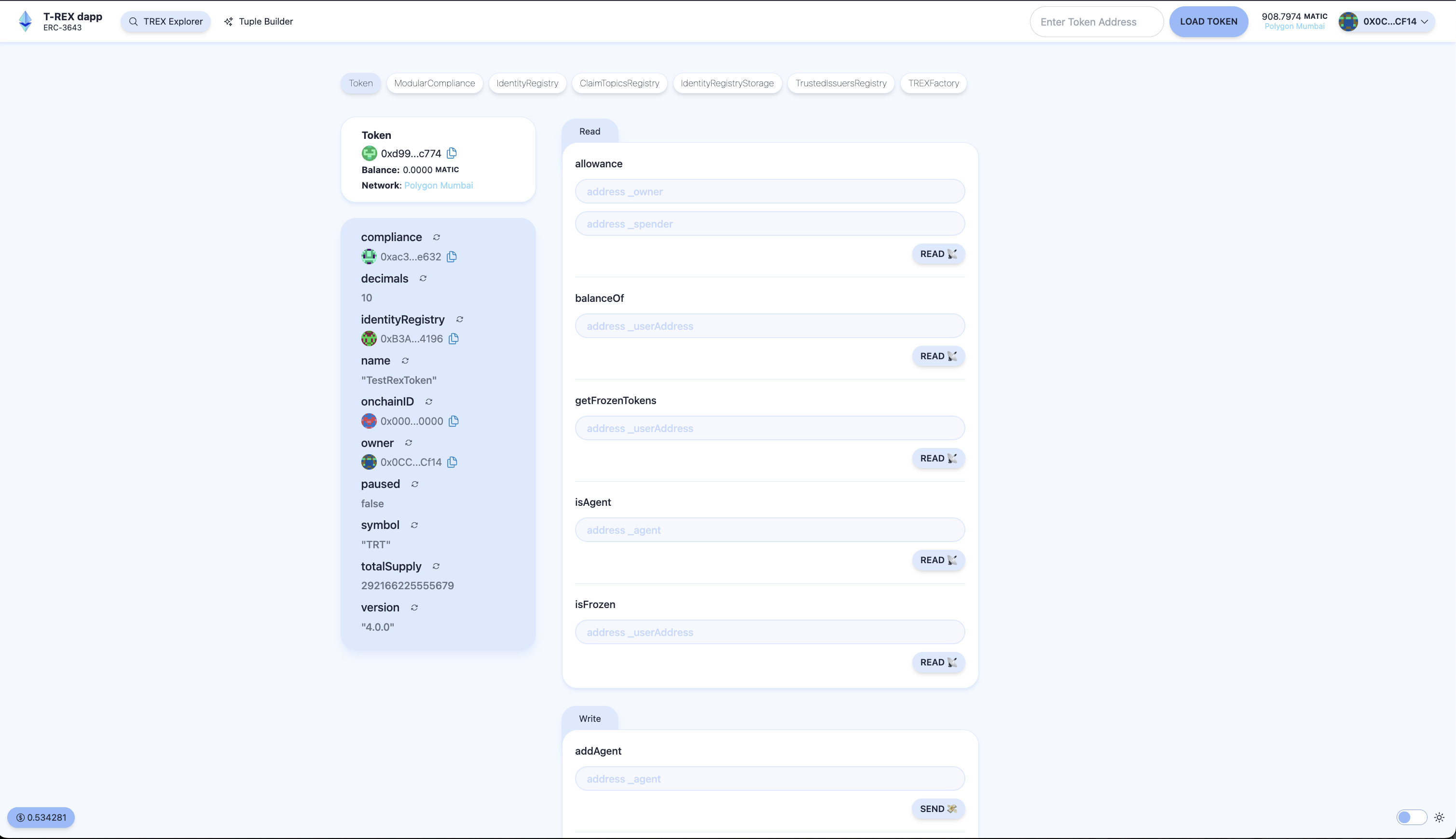 ERC-3643-DApp Interface