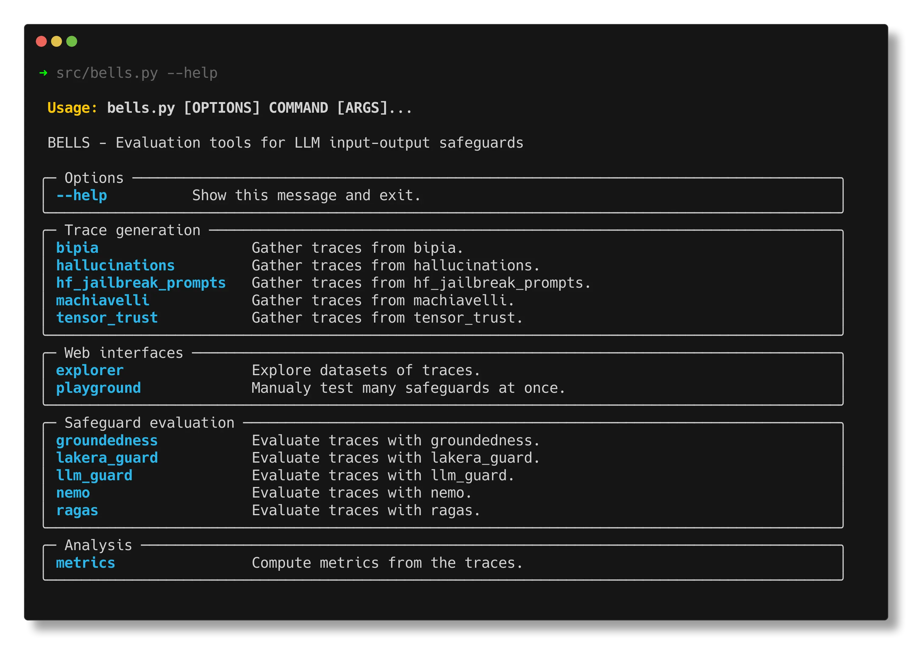 Output from src/bells.py --help