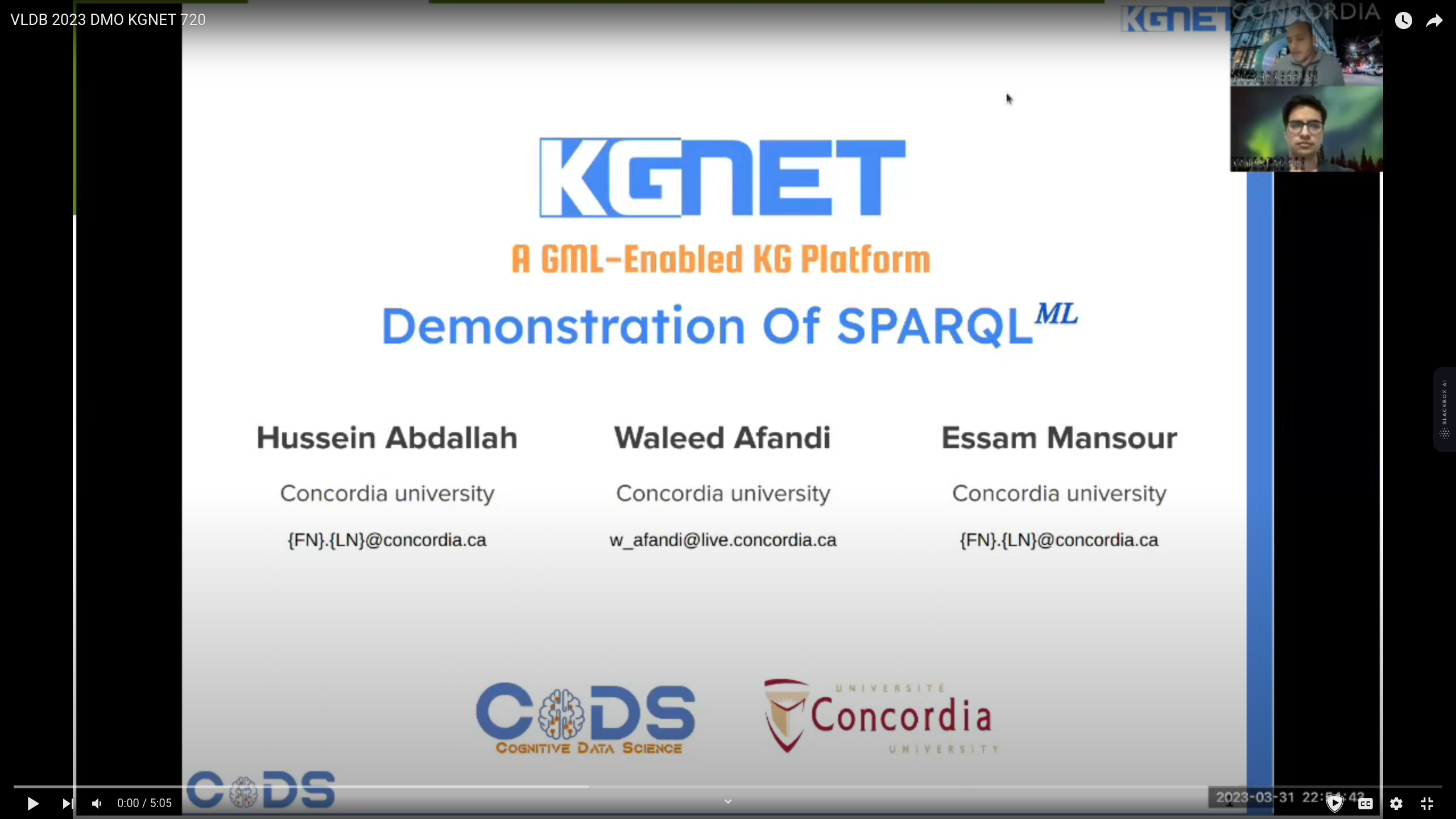 SPARQL-ML Demo