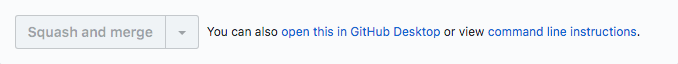 Squash and Merge on Github