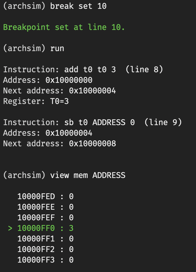 ArchSim Demo