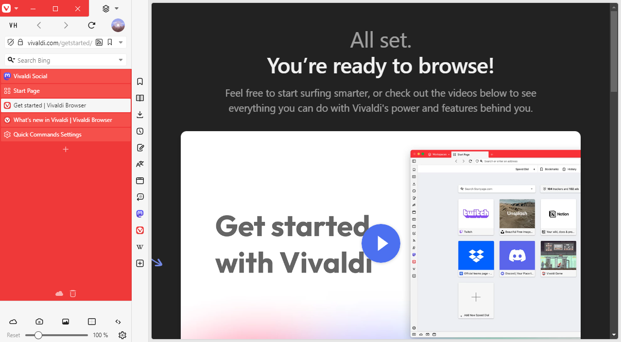 Vivaldi VH demo screenshot 1