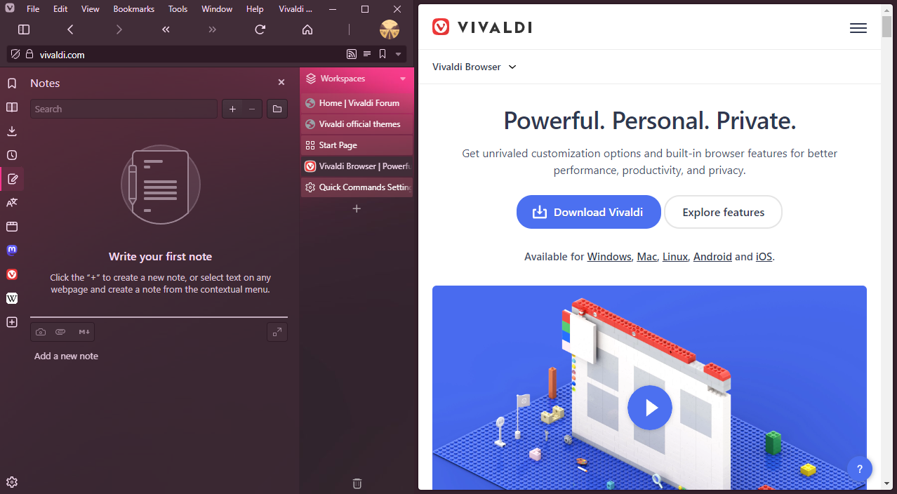 Vivaldi VH demo screenshot 2