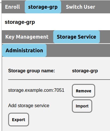 Export Immutable Storage Group