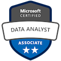 Microsoft Data Analyst Certification Badge