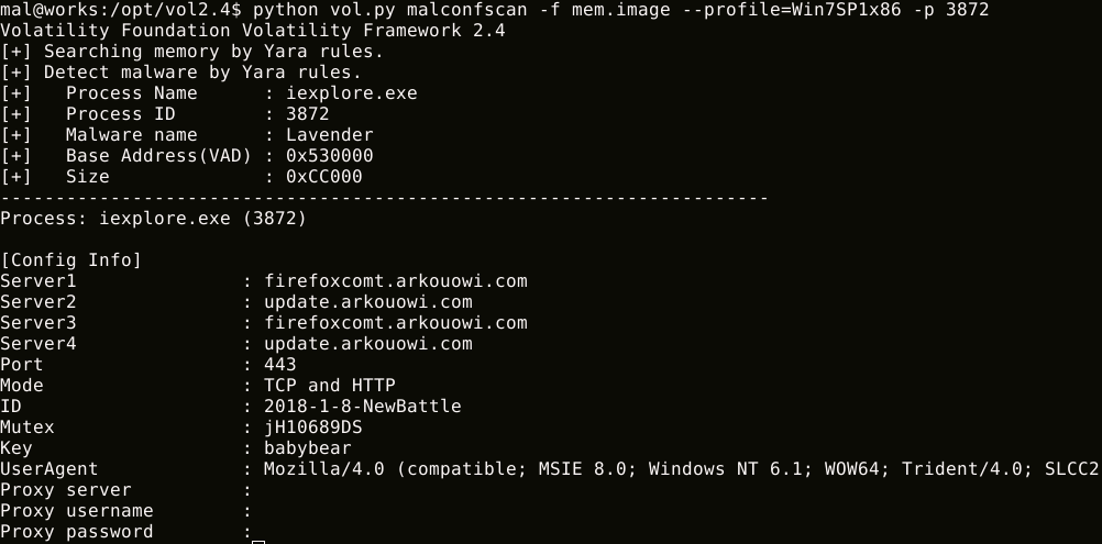 MalConfScan sample