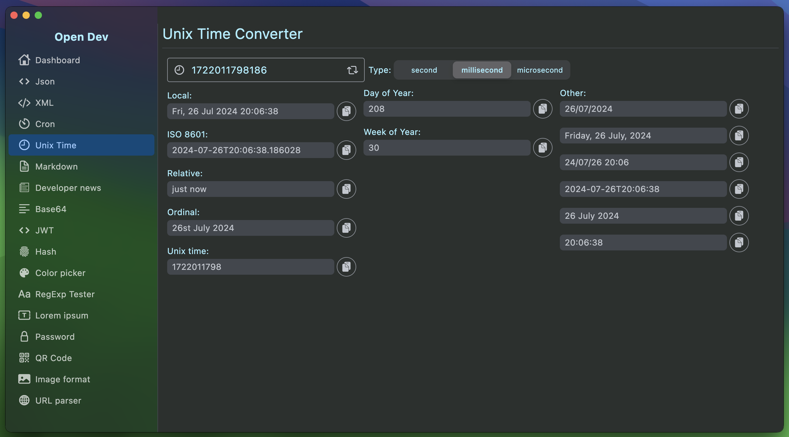 Unix Time Converter