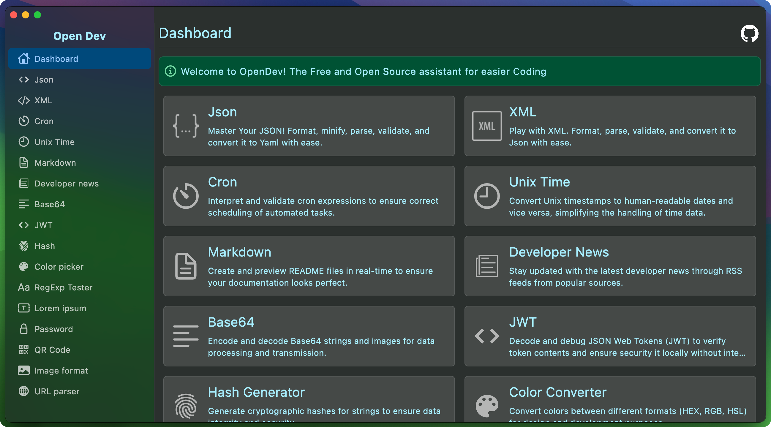 OpenDev Dashboard