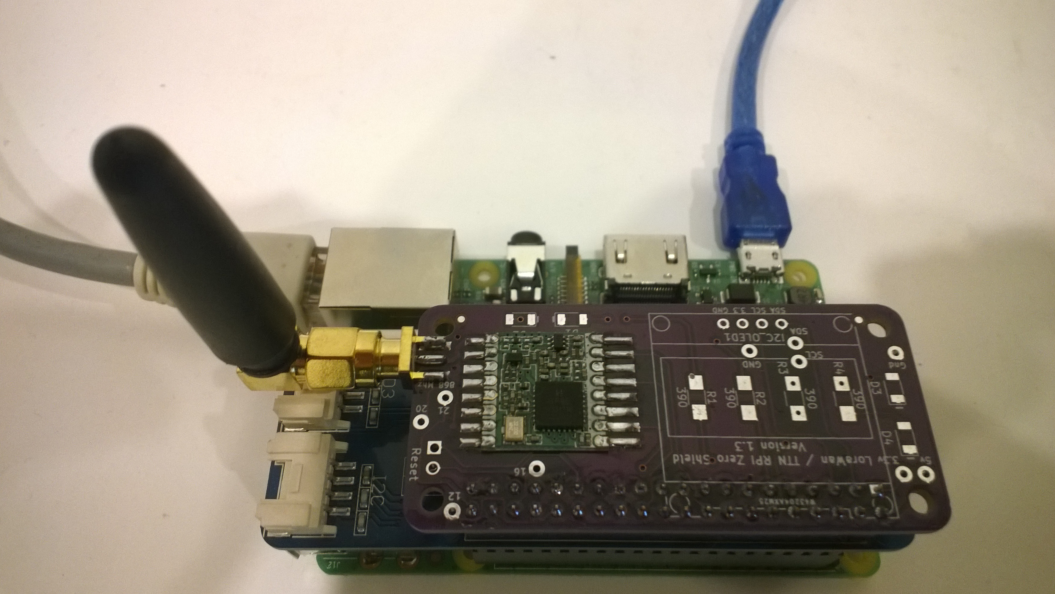 Lora/LoraWan shield for Raspberry Pi Zero and PI3