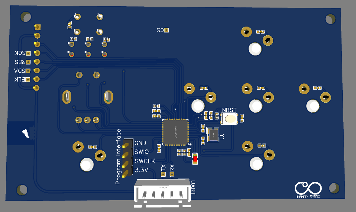 Daughterboard 3D Model Back