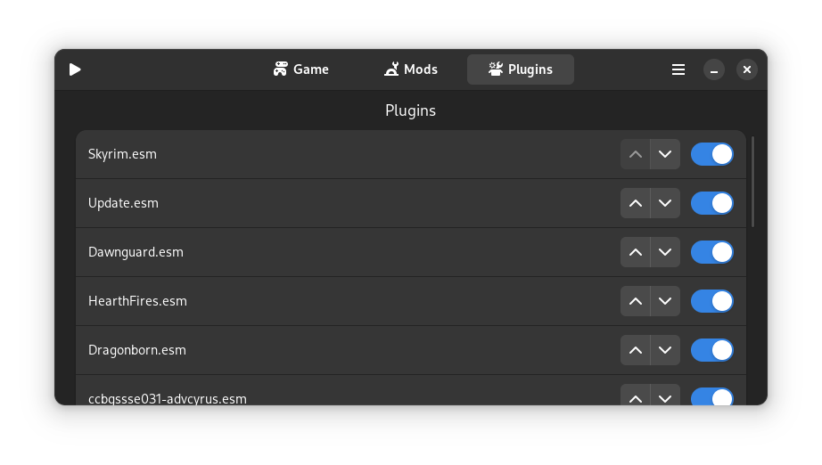 Plugins list