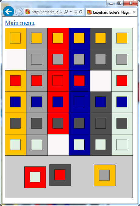 Euler Square application showing gameplay in MS IE10 on Win8 desktop instead of smaller resolution device, own work, Oliver Merkel, Creative Commons License, This work is licensed under a Creative Commons Attribution-ShareAlike 3.0 Unported License.