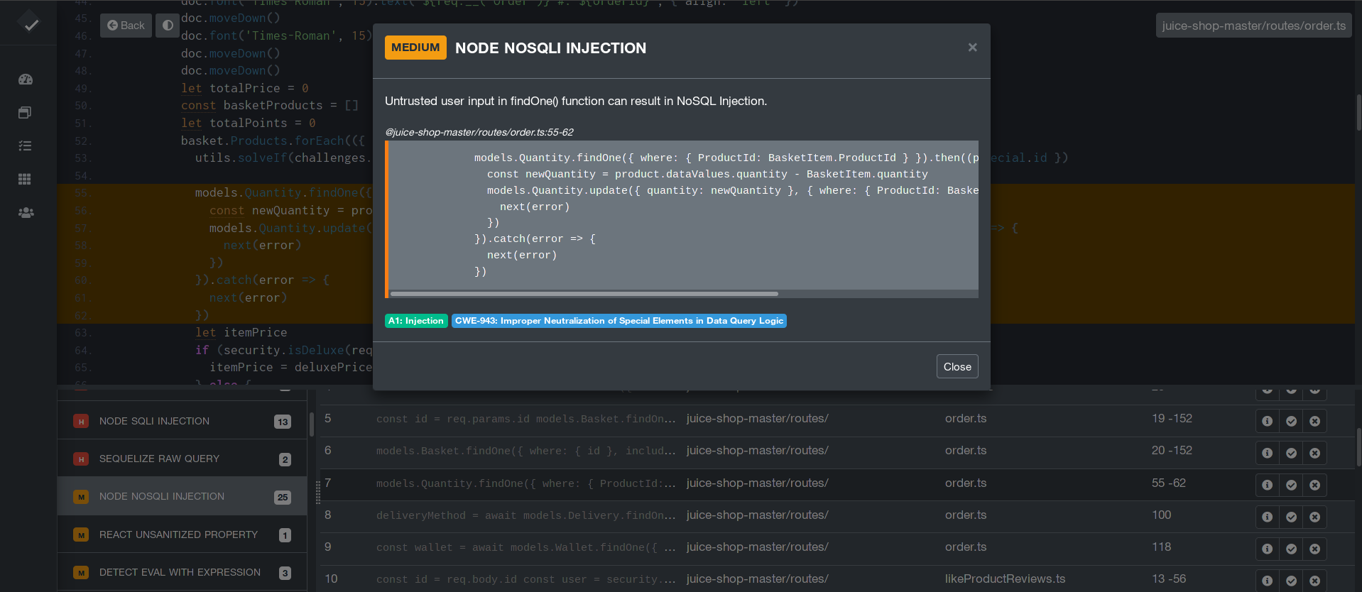 Analysis workbench