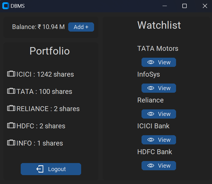 Dashboard