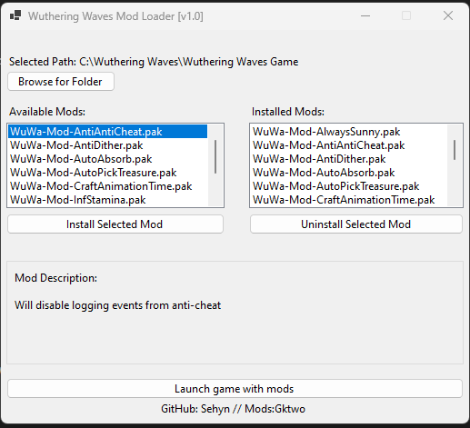 Modloader Screenshot