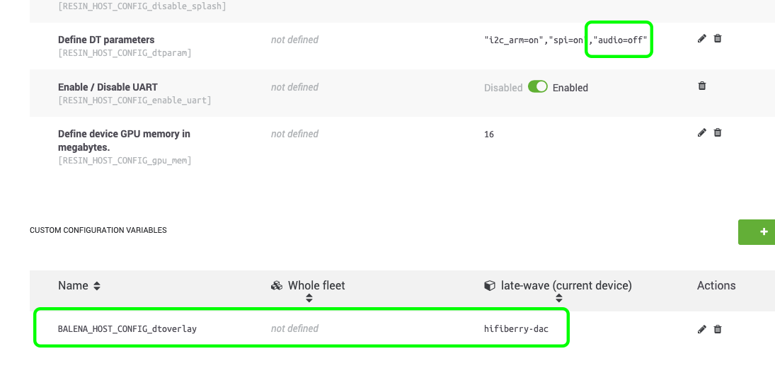 DAC Configuration