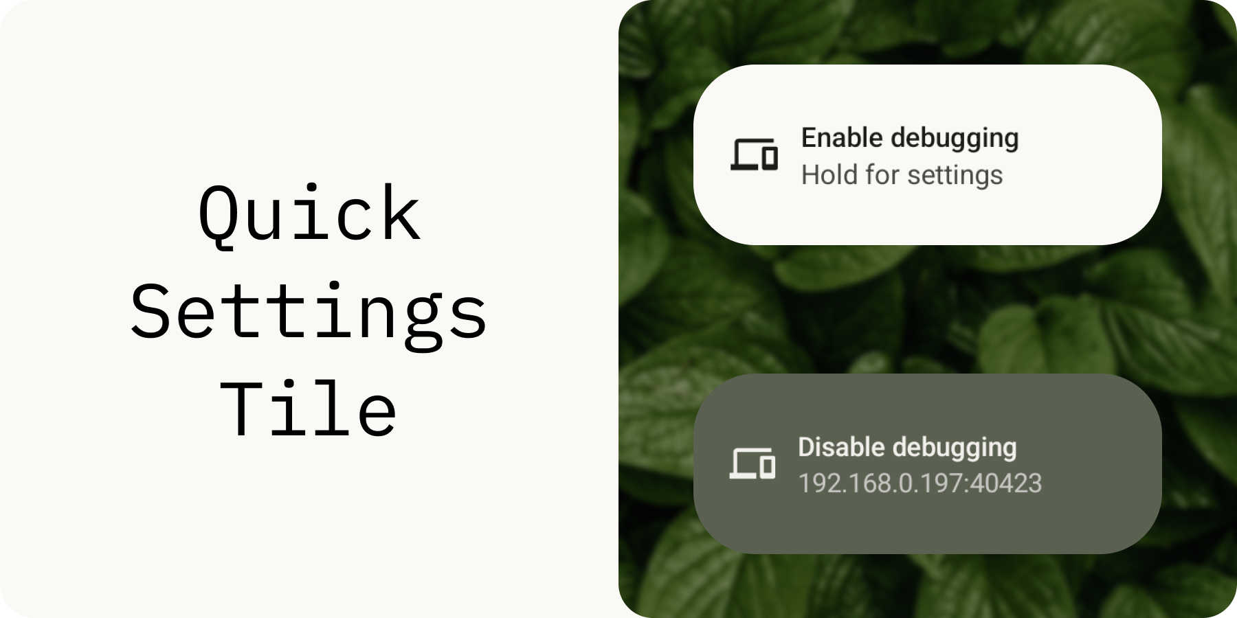 Quick Settings Tile