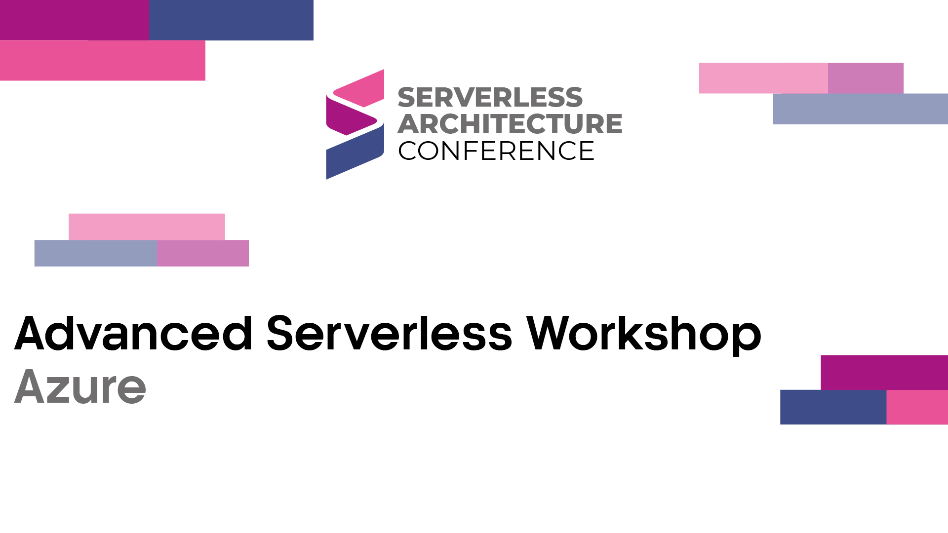 Advanced Serverless Workshop - Azure