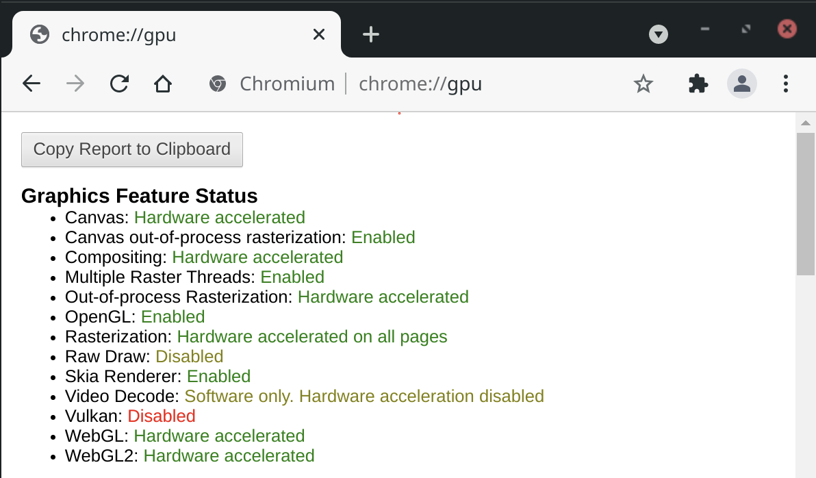 Chrome gpu