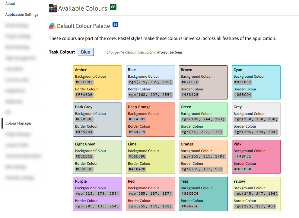 Default Color Palette