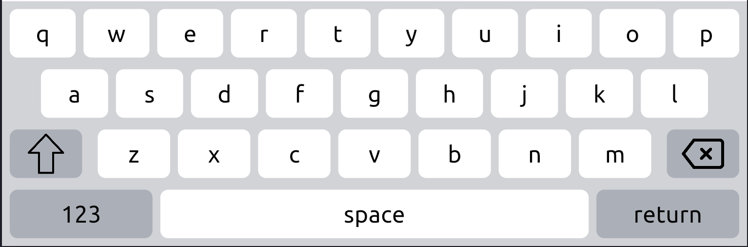 Basic Alphanumeric Keyboard