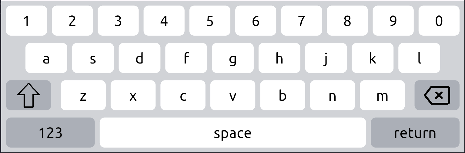 Custom Alphanumeric Keyboard