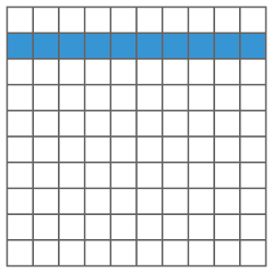 Horizontal blue line