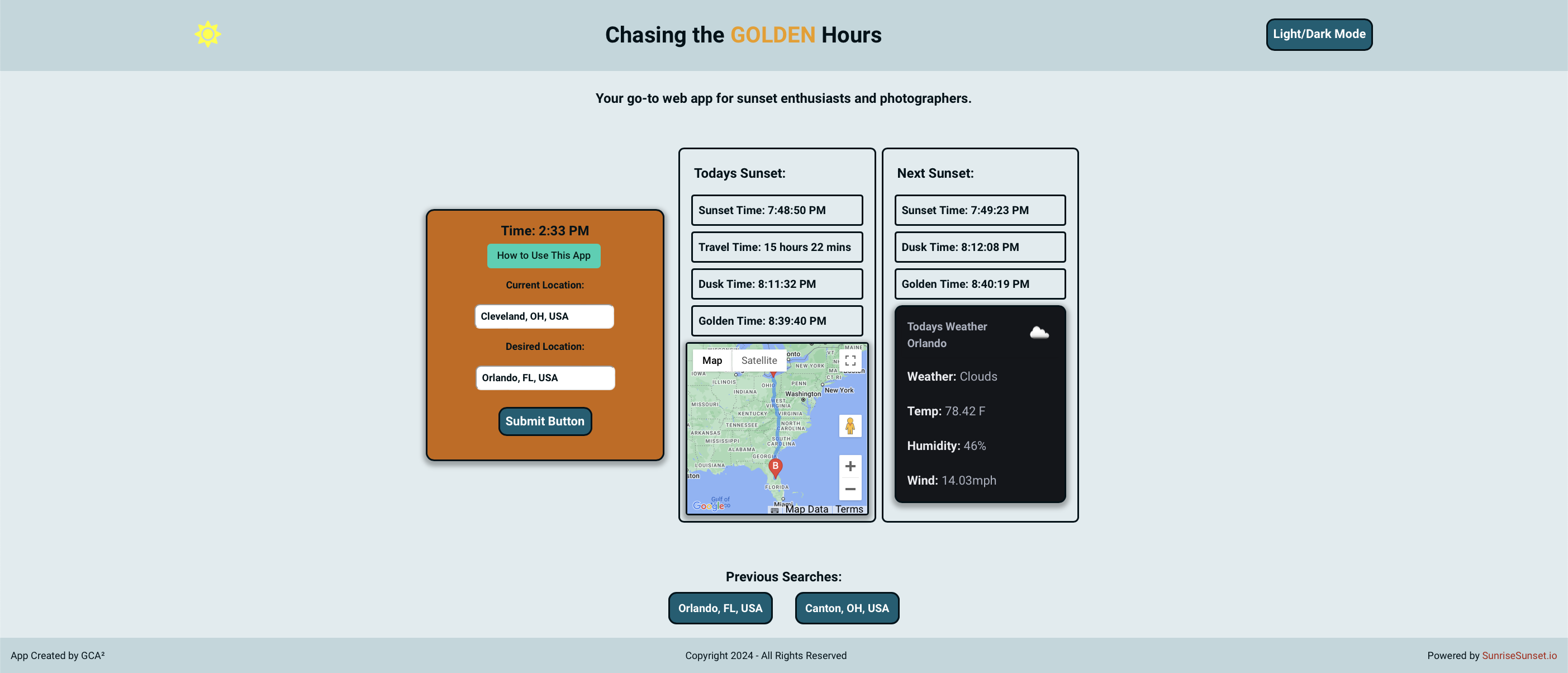 CHasing the GOLDEN Hours Example Image