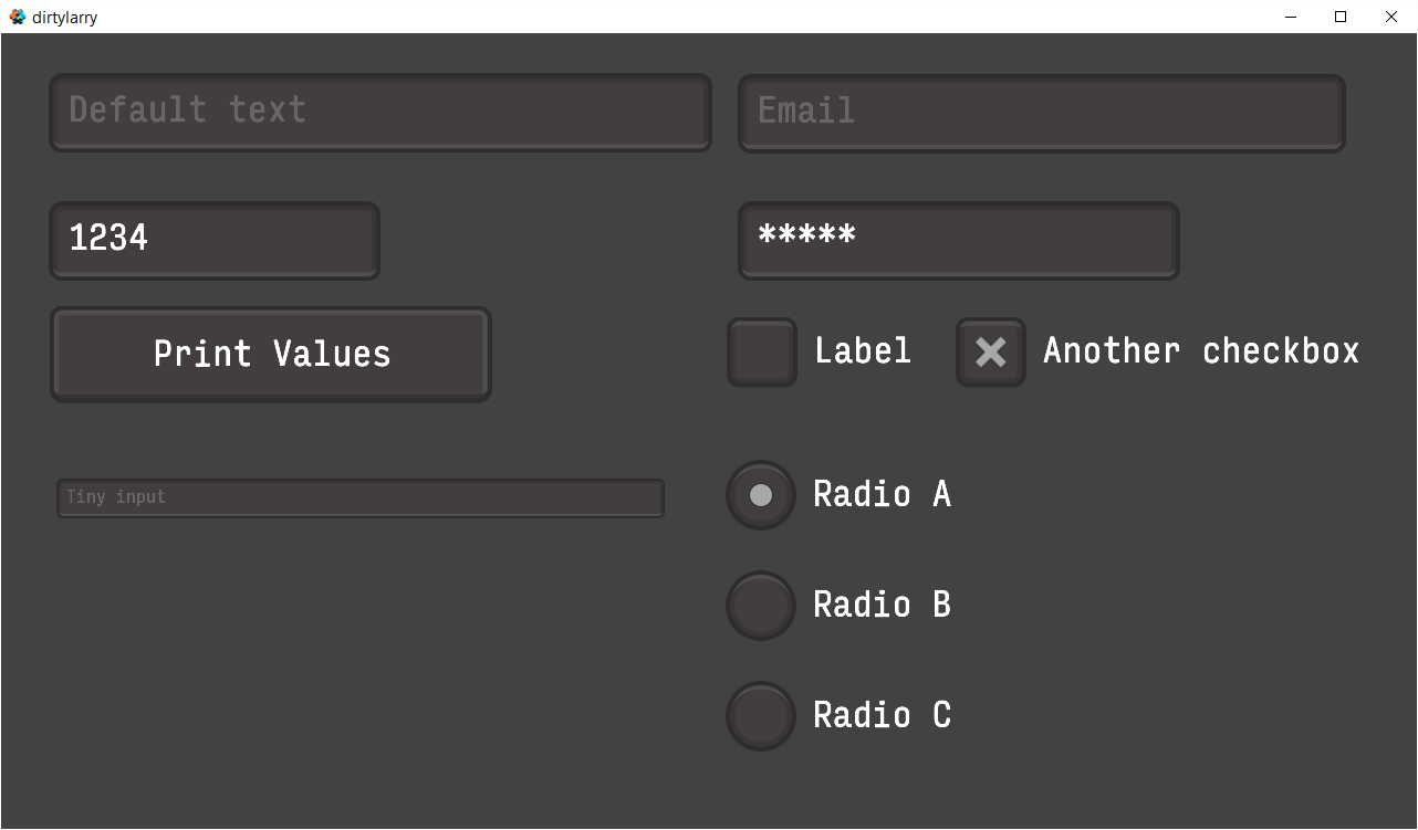 Example project with Input font