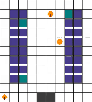 Diverse Multi-Robot Warehouse (RWARE) illustration