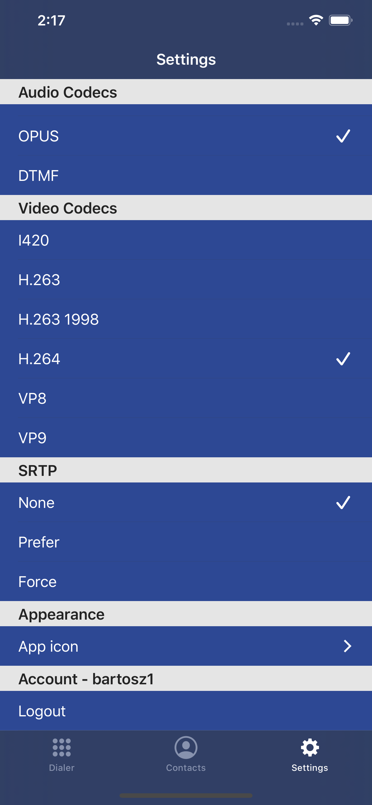 Adapter Settings