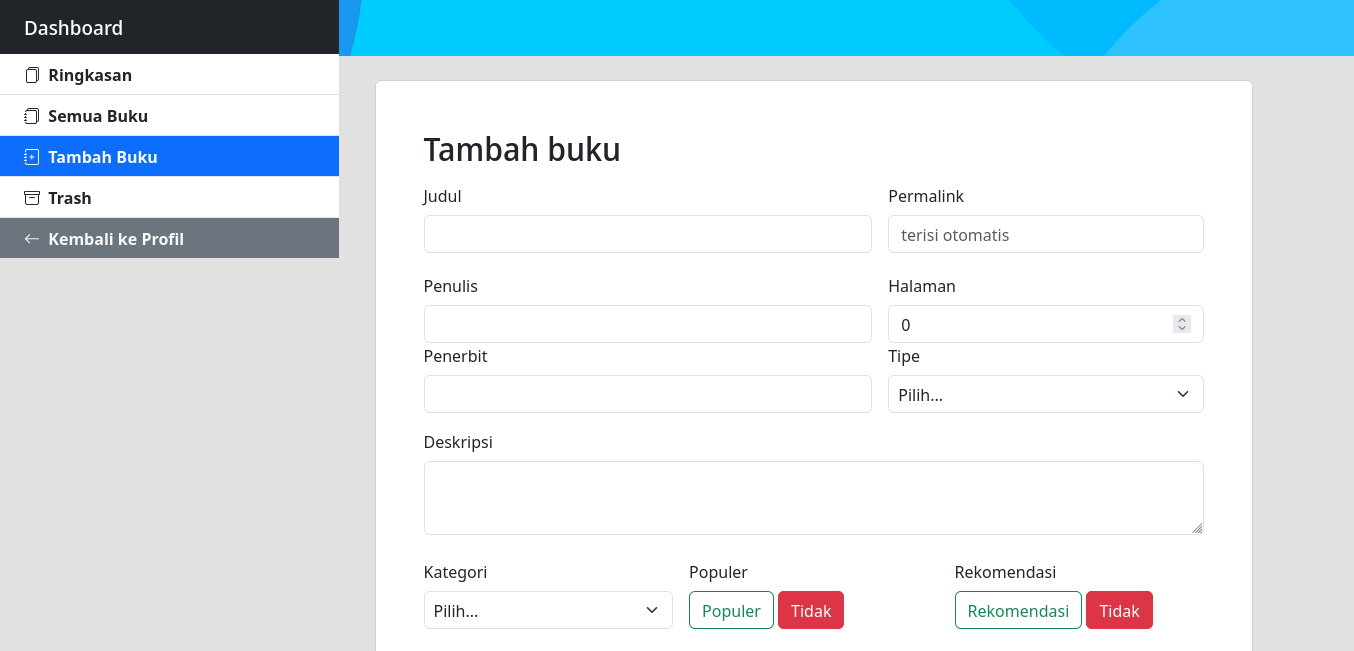 Dashboard Create