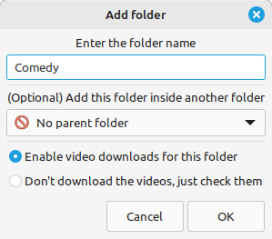 Adding a folder