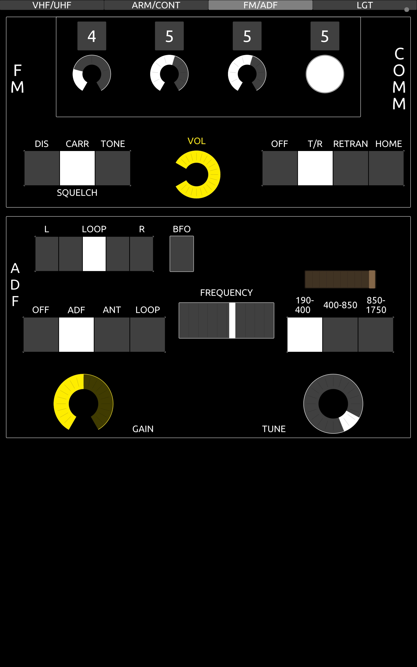 FM/ADF radios