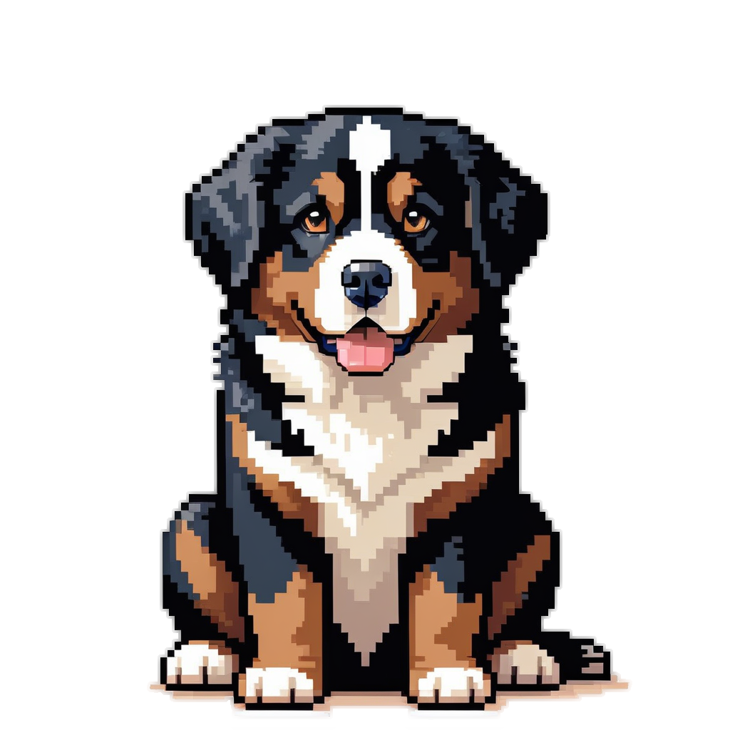 Bernese Mountain Dog as logo