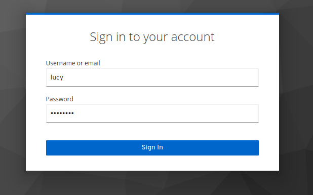 Login form