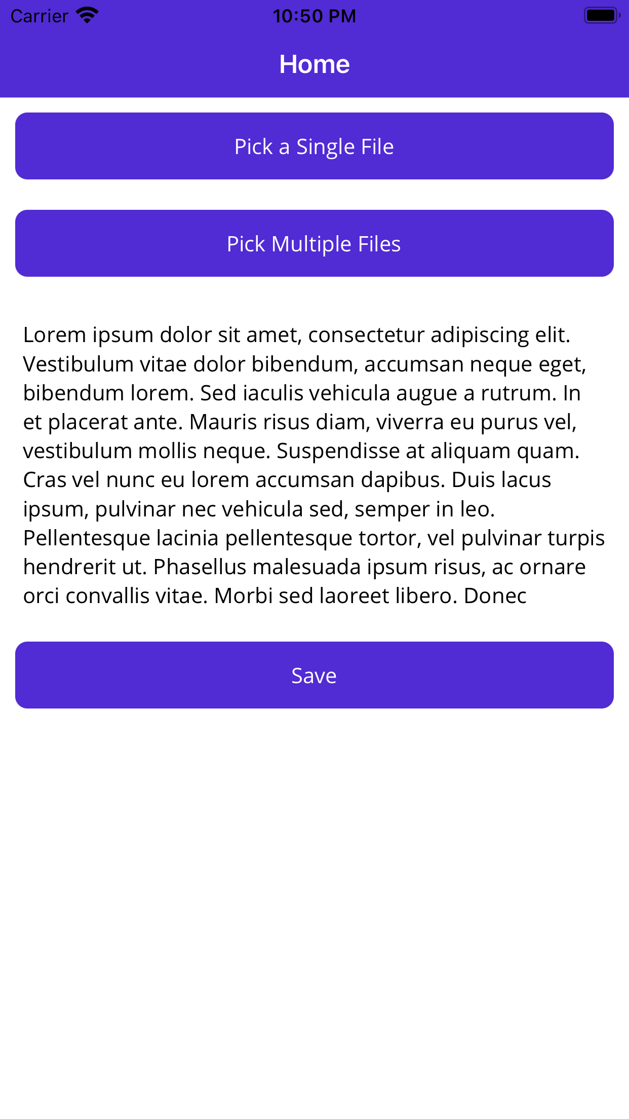 iOS App