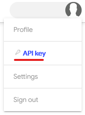 VirusTotal view API key