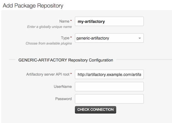 Add an Artifactory repository