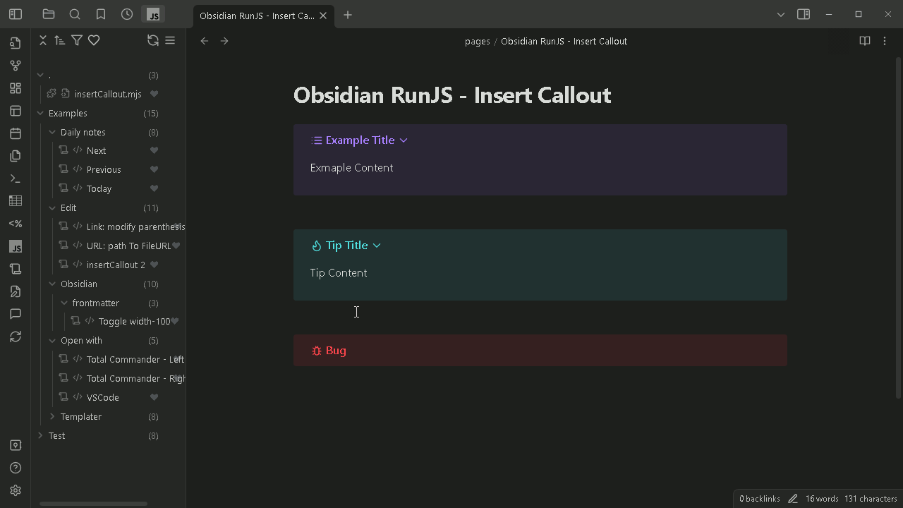 Obsidian-RunJS introduction